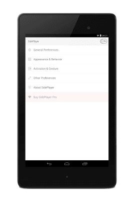 Screenshot of the application SidePlayer - #8
