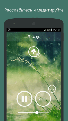 Screenshot of the application Music for meditation - #6