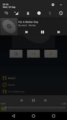 Screenshot of the application AOSP Music+ - #3