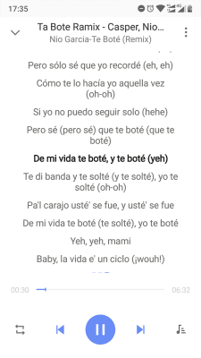 Screenshot of the application Mp3 Music Player - #4