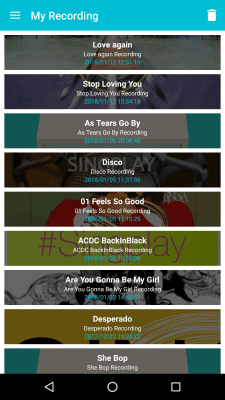 Screenshot of the application SingPlay: MP3 Karaoke Recorder - #6