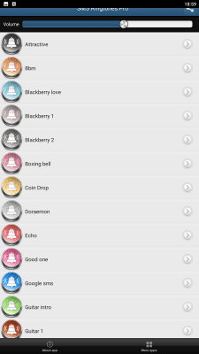Screenshot of the application Tones of sms - #2