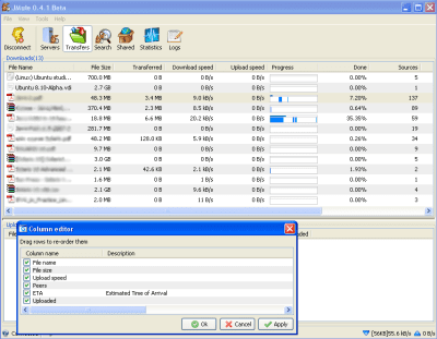 Screenshot of the application JMule - #4