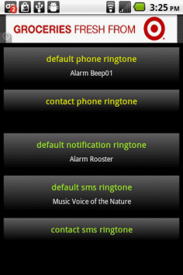 Screenshot of the application Sms Ringtones - #1