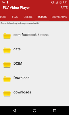 Screenshot of the application FLV Video Player - #3