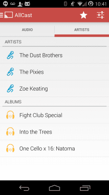 Screenshot of the application AllCast Receiver - #1