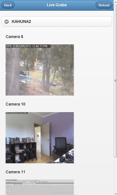 Screenshot of the application iSpyConnect - #4