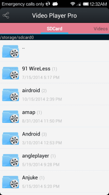 Screenshot of the application Video Player Pro for Android - #3
