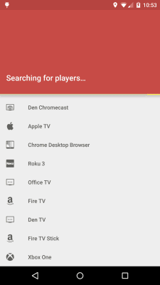 Screenshot of the application AllCast - #7