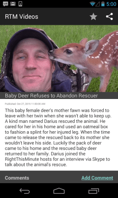 Screenshot of the application RTM Videos - #3