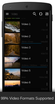 Screenshot of the application video player music player - #2