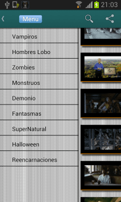 Screenshot of the application HorTV free horror movies - #1