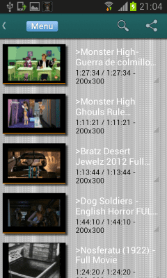 Screenshot of the application HorTV free horror movies - #2