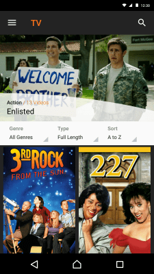 Screenshot of the application Sony Crackle - #2