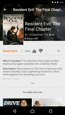 Screenshot of the application Sony Crackle - #4
