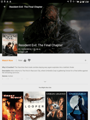 Screenshot of the application Sony Crackle - #9