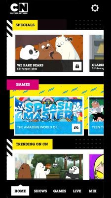 Screenshot of the application Cartoon Network Watch and Play - #1