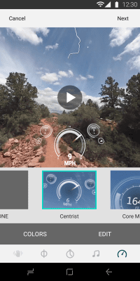Screenshot of the application Garmin VIRB - #6