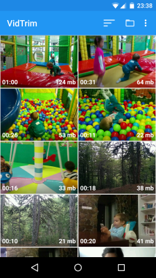 Screenshot of the application VidTrim - Video Trimmer - #1