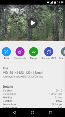 Screenshot of the application VidTrim - Video Trimmer - #7