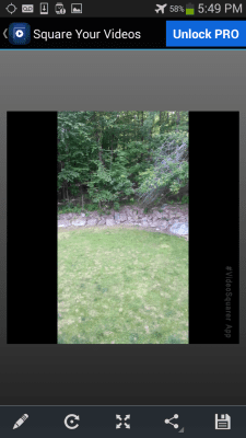 Screenshot of the application Square Your Videos - #1