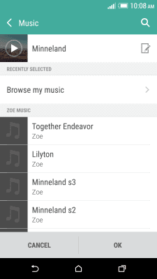 Screenshot of the application HTC Zoe - #4