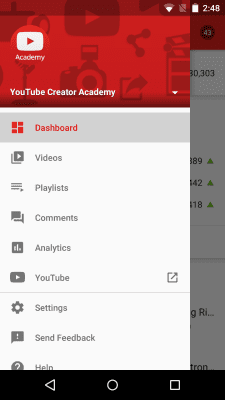 Screenshot of the application YouTube Creative Studio - #1