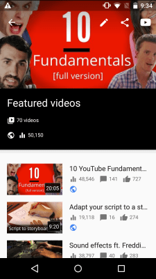 Screenshot of the application YouTube Creative Studio - #7