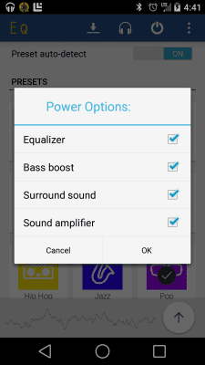 Screenshot of the application Equalizer - #8