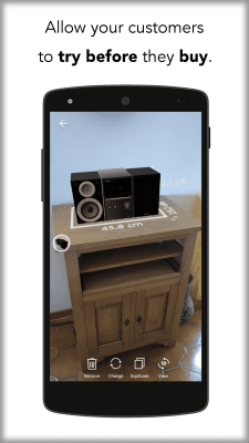 Screenshot of the application Augmented Reality - #4