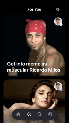 Screenshot of the application Reface: face replacement in videos, memes and jokes - #7