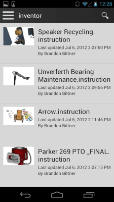 Screenshot of the application Autodesk 360 Mobile - #3