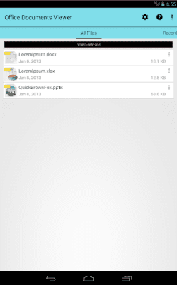 Screenshot of the application Office Documents Viewer - #3