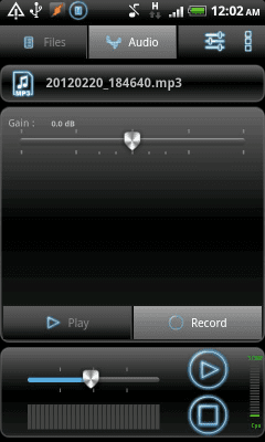Screenshot of the application RecForge Lite - Audio Recorder - #5