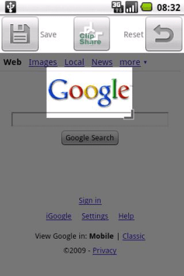 Screenshot of the application Web Clip Widget Trial Edition - #2