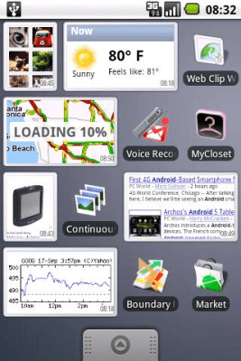 Screenshot of the application Web Clip Widget Trial Edition - #3