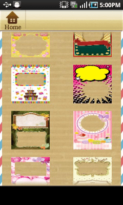 Screenshot of the application Creating Postcards! - #3