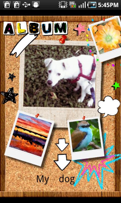 Screenshot of the application Creating Postcards! - #4