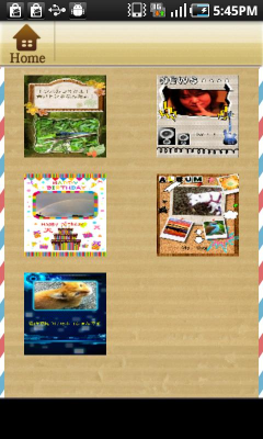 Screenshot of the application Creating Postcards! - #5