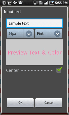 Screenshot of the application Creating Postcards! - #7
