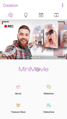 Screenshot of the application MiniMovie Slideshow Editor - #1