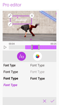 Screenshot of the application MiniMovie Slideshow Editor - #4