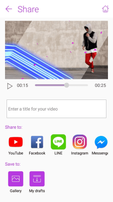 Screenshot of the application MiniMovie Slideshow Editor - #5