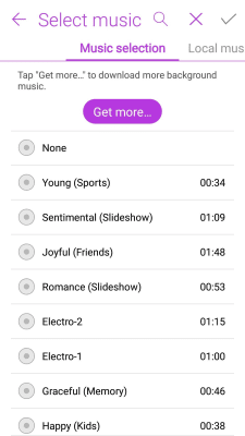 Screenshot of the application MiniMovie Slideshow Editor - #6