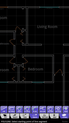 Screenshot of the application AndCAD Demo - #1