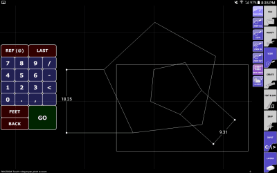 Screenshot of the application AndCAD Demo - #4