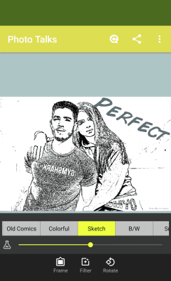 Screenshot of the application Photo talks: speech bubbles - #7