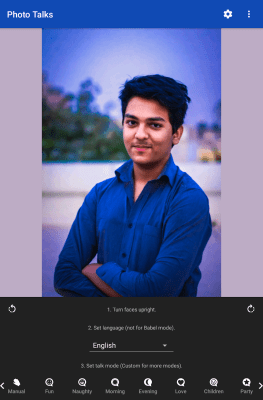 Screenshot of the application Photo talks: speech bubbles - #10