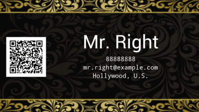 Screenshot of the application Name Card (Name Plate) - #1