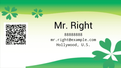 Screenshot of the application Name Card (Name Plate) - #4